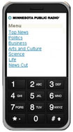 Sample mobile homepage