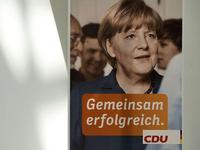 Die CDU setzt im Wahlkampf voll und ganz auf Angela Merkel. Foto: afp