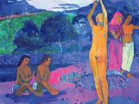 Triumph der Farbe. Paul Gauguins „L’invocation“ von 1903 ist derzeit im Wallraf-Richartz-Museum zu sehen. Foto: Museum