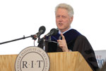 Former U. S. President William Jefferson Clinton speaks at RIT