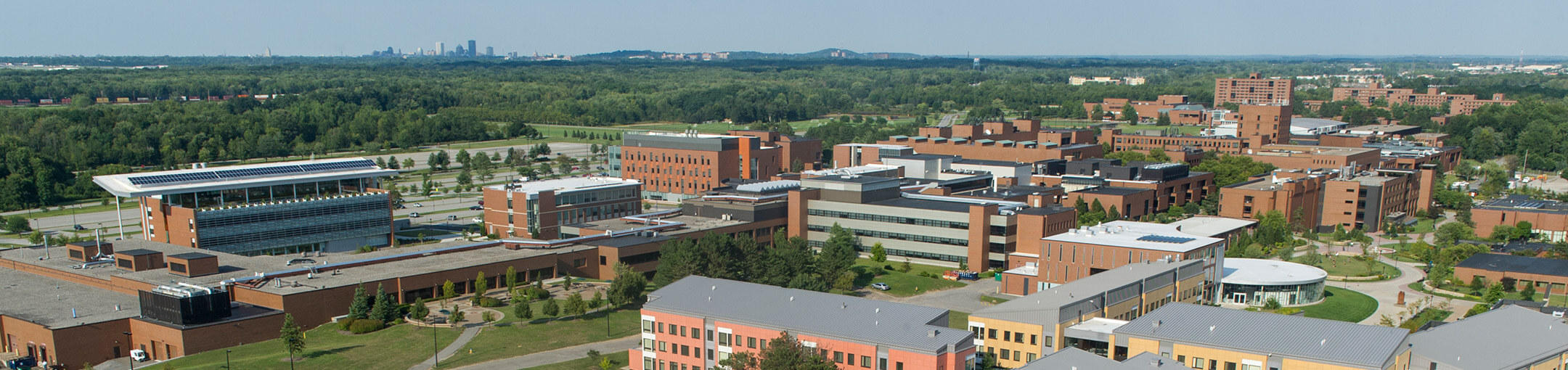 Aerial view of the R I T campus