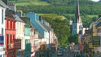 Main street in irish town