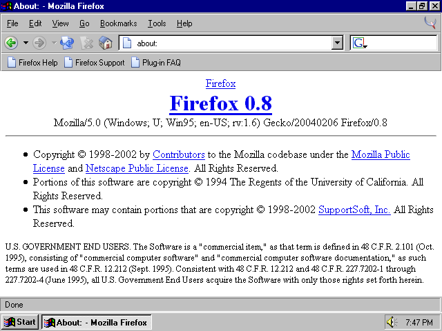 [Mozilla Firefox 0.8 screenshot]
