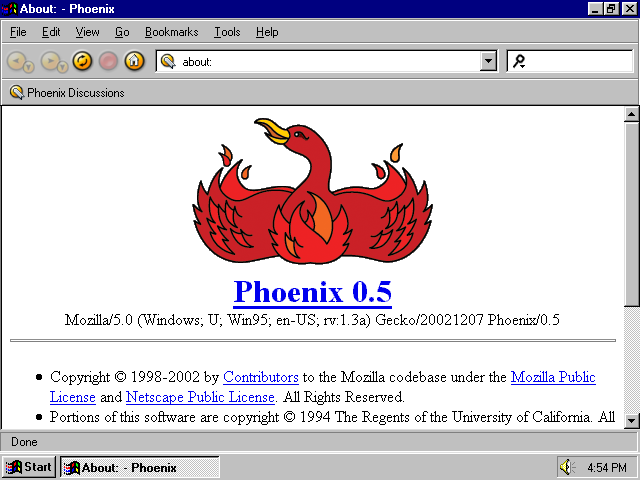 [Phoenix 0.5 screenshot]