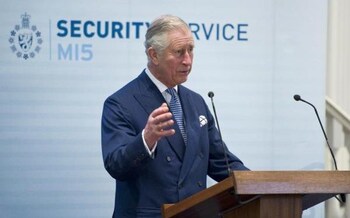 The King delivers a speech and MI5 HQ in London